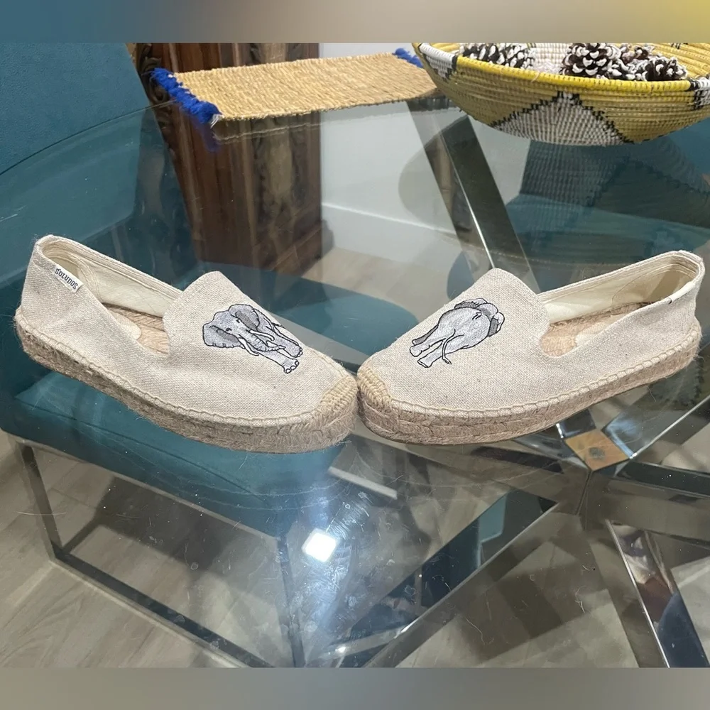 Soludos embroidery only elephants